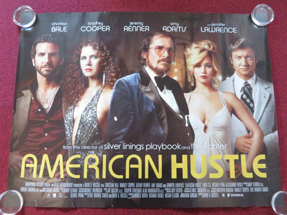 AMERICAN HUSTLE UK QUAD (30"x 40") ROLLED POSTER CHRISTIAN BALE B. COOPER 2013