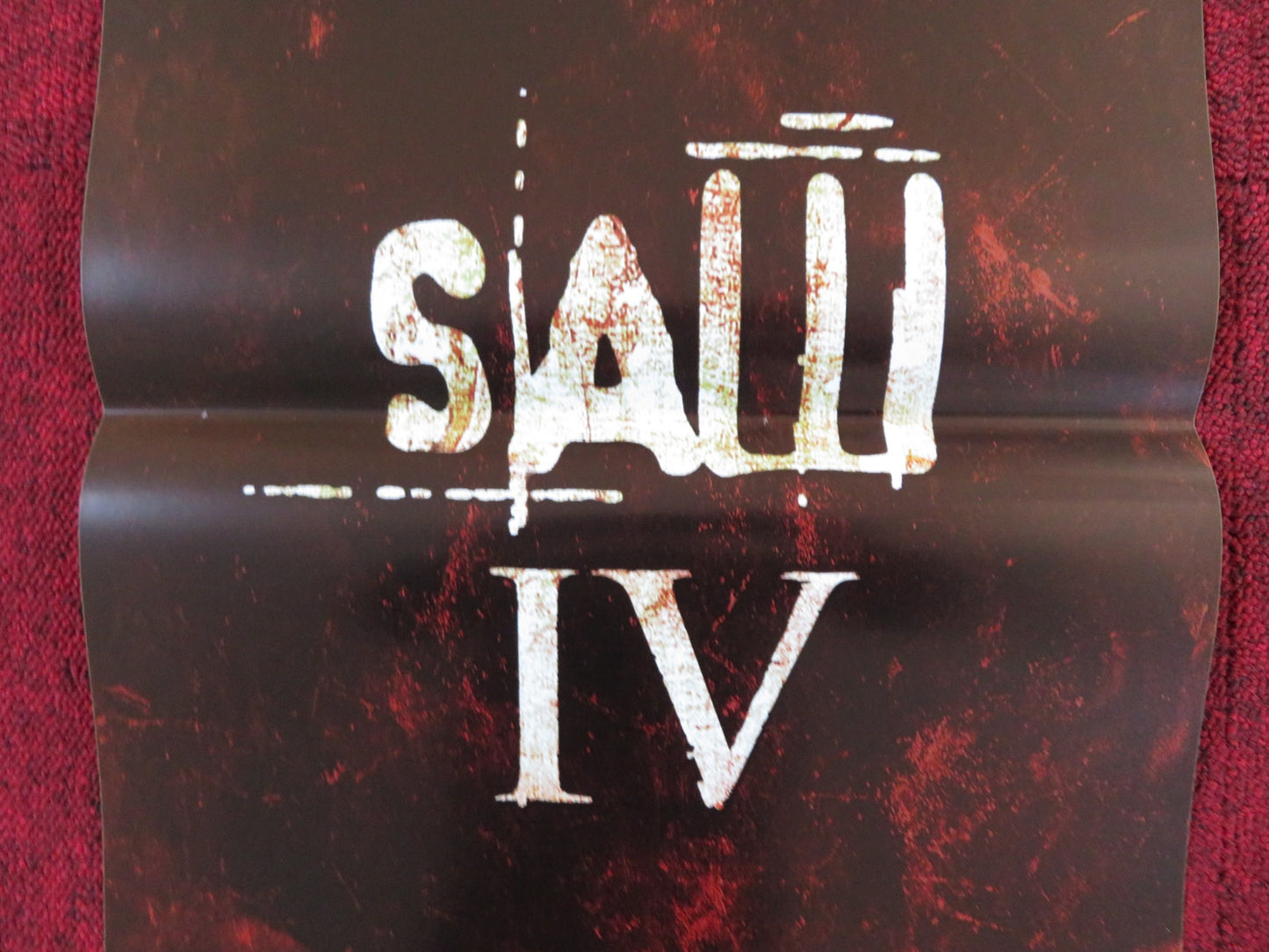 SAW IV ITALIAN LOCANDINA POSTER TOBIN BELL COSTAS MANDYLOR 2004