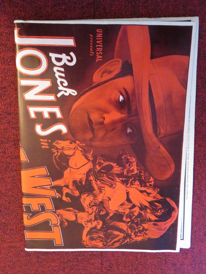 THE ROARING WEST UNCUT UNIVERSAL FOLDED PRESS BOOK BUCK JONES 1935