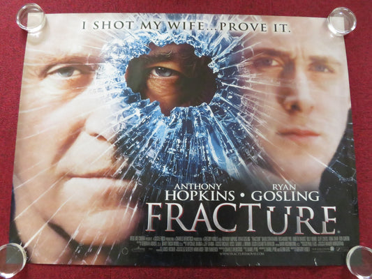 FRACTURE UK QUAD (30"x 40") ROLLED POSTER ANTHONY HOPKINS RYAN GOSLING 2007