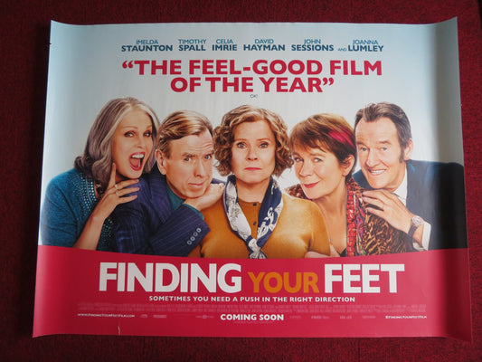 FINDING YOUR FEET UK QUAD (30"x 40") ROLLED POSTER TIMOTHY SPALL J. LUMLEY 2017