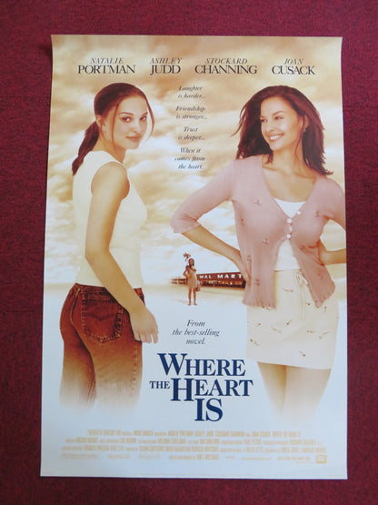 WHERE THE HEART IS US ONE SHEET ROLLED POSTER NATALIE PORTMAN ASHLEY JUDD 2000