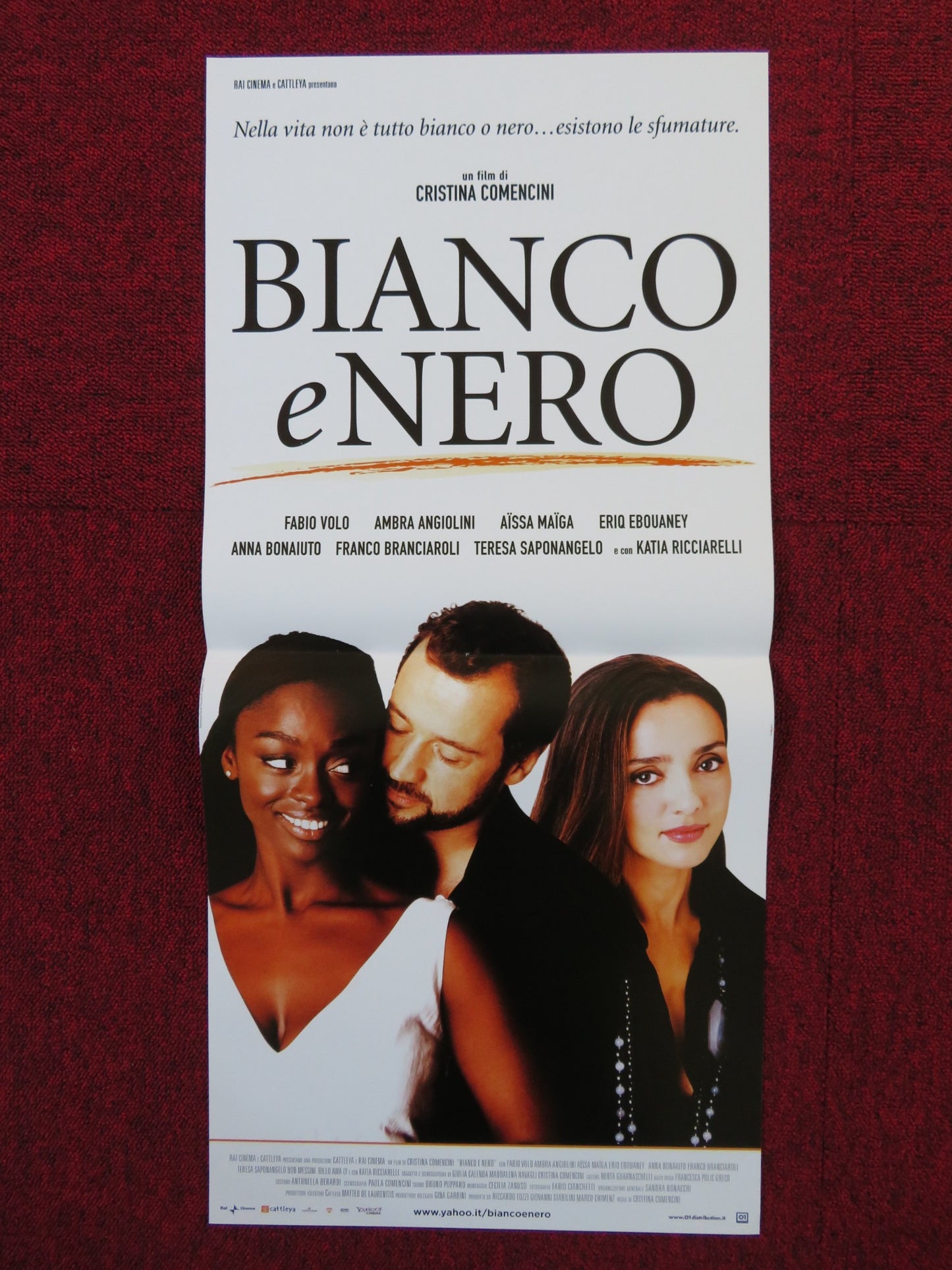 BIANCO E NERO ITALIAN LOCANDINA POSTER FABIO VOLO AMBRA ANGIOLINI 2008