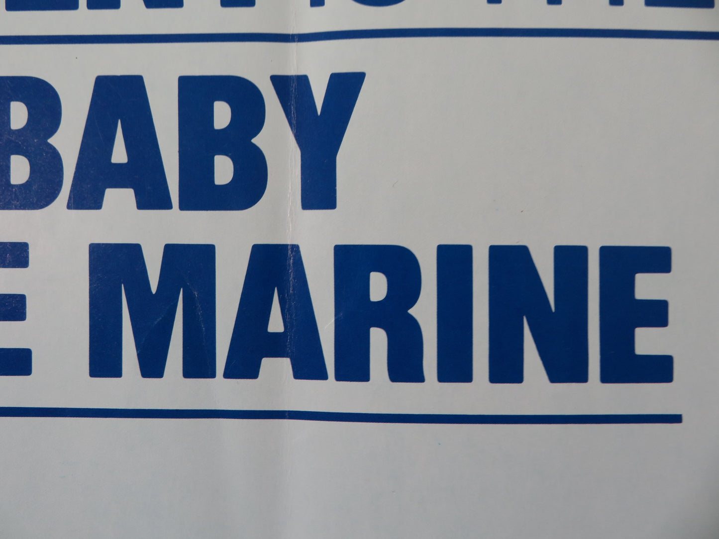 BABY BLUE MARINE US HALF SHEET (22"x 28") POSTER JAN-MICHAEL VINCENT 1976