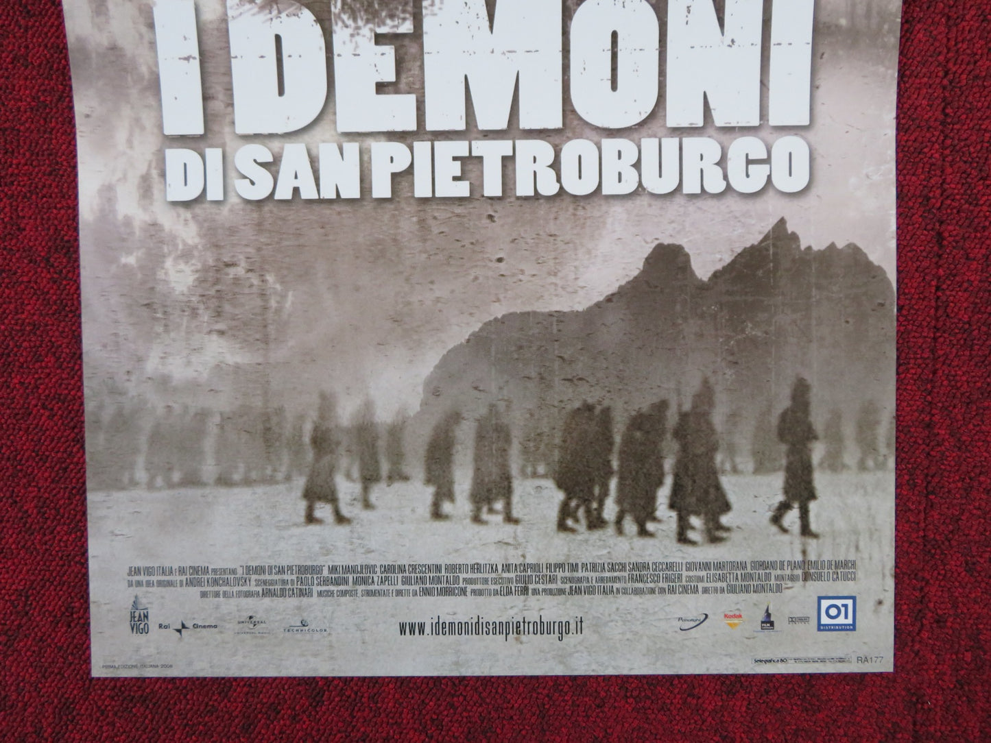 THE DEMONS OF ST. PETERSBERG ITALIAN LOCANDINA POSTER PREDRAG M. MANOJLOVIC 2008