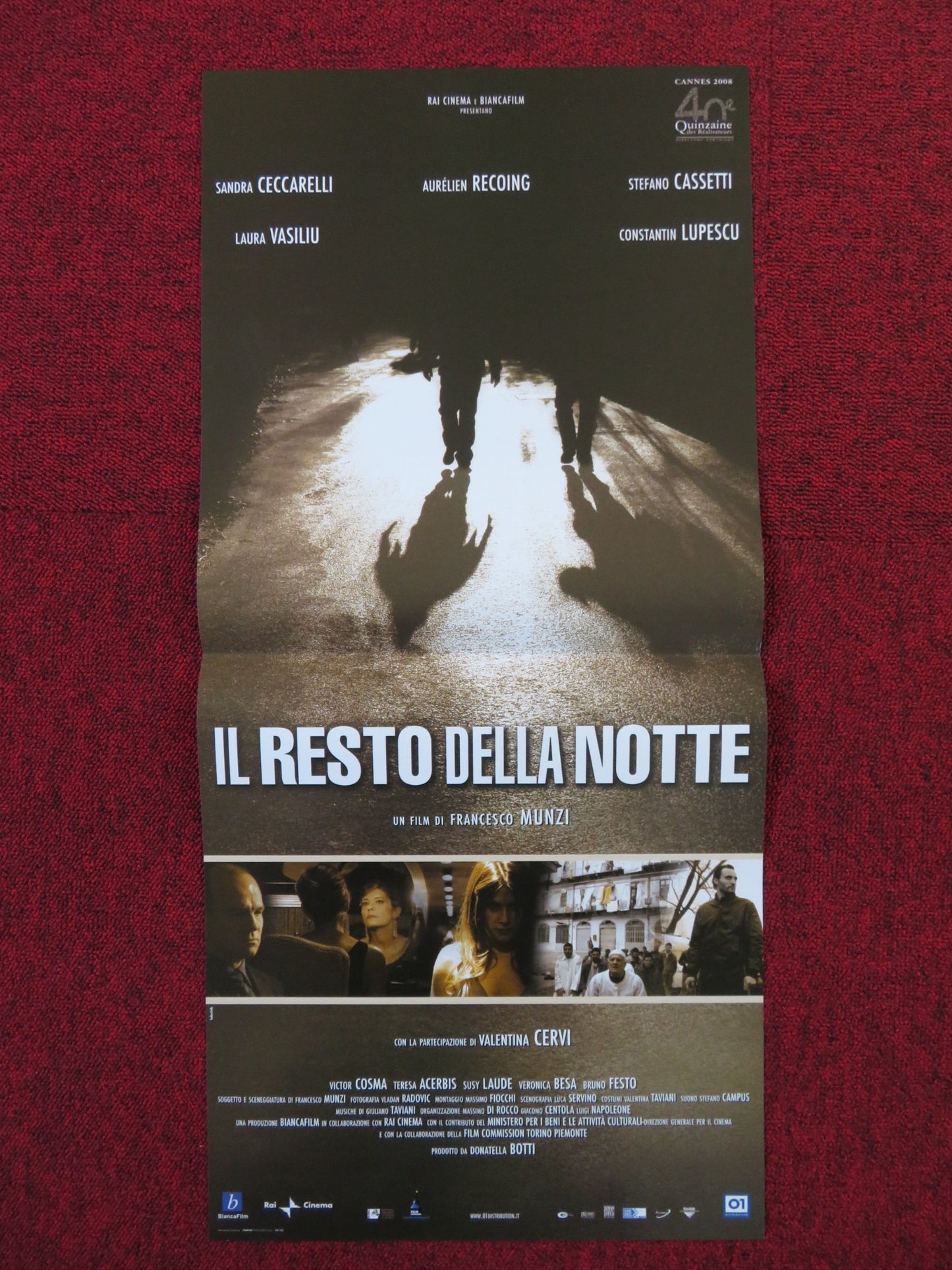 IL RESTO DELLA NOTTE ITALIAN LOCANDINA POSTER SANDRA CECCARELLI A. RECOING 2008