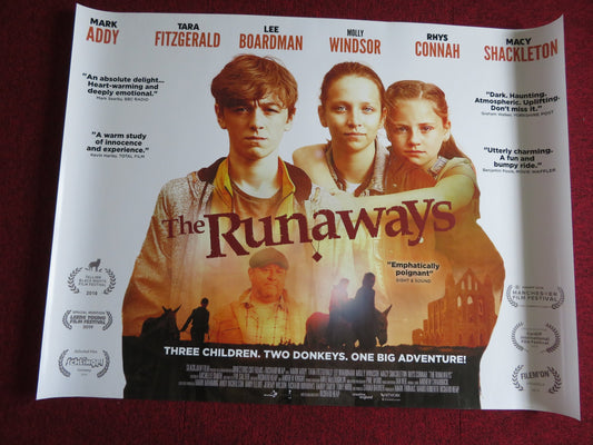 THE RUNAWAYS UK QUAD (30"x 40") ROLLED POSTER MARK ADDY MOLLY WINDSOR  2019