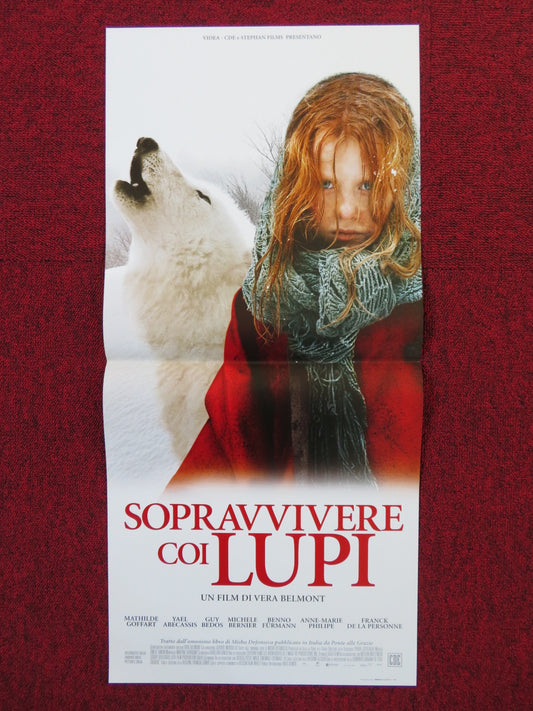 SURVIVING WITH WOLVES ITALIAN LOCANDINA POSTER MATHILDE GOFFART 2007