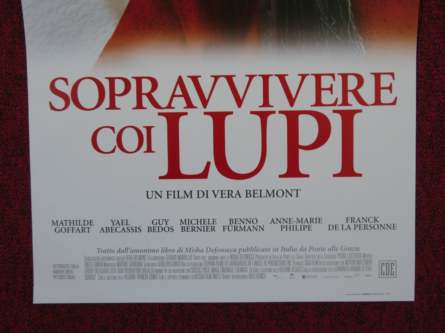 SURVIVING WITH WOLVES ITALIAN LOCANDINA POSTER MATHILDE GOFFART 2007