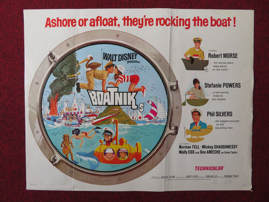 THE BOATNIKS US HALF SHEET (22"x 28") POSTER DISNEY MORSE STEPHANIE POWERS 1977