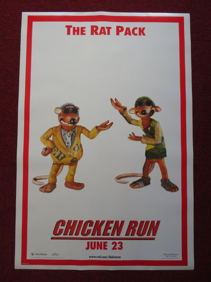 CHICKEN RUN US ONE SHEET ROLLED POSTER PHIL DANIELS LYNN FERGUSON 2000