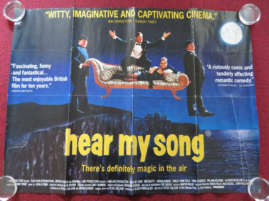 HEAR MY SONG UK QUAD (30"x 40") ROLLED POSTER TARA FITZGERALD ADRIAN DUNBAR 1991