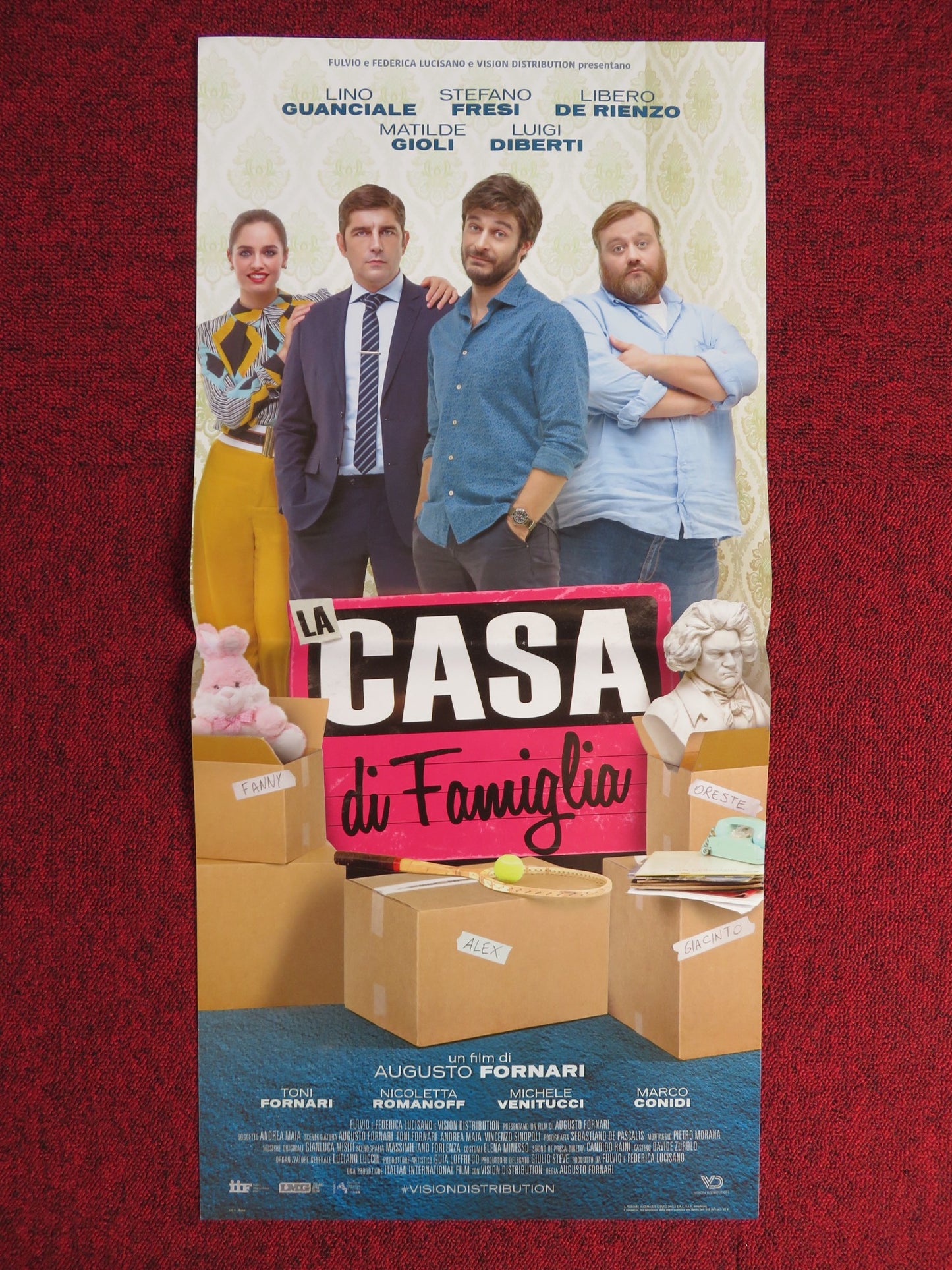 LA CASA DI FAMIGLIA ITALIAN LOCANDINA POSTER LINO GUANCIALE STEFANO FRESI 2017