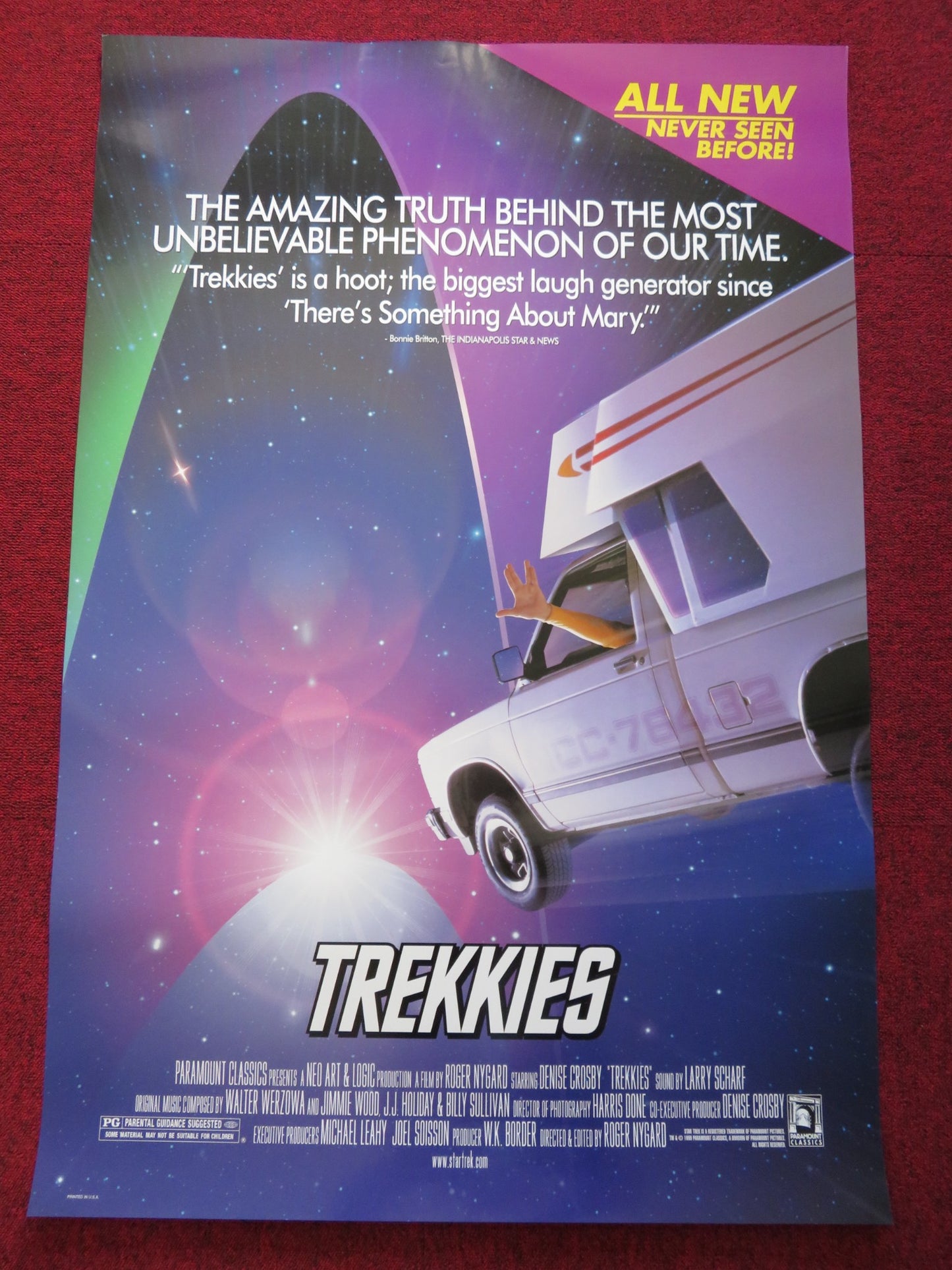 TREKKIES US ONE SHEET ROLLED POSTER DENISE CROSBY BARBARA ADAMS 1999