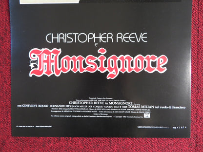 MONSIGNORE ITALIAN LOCANDINA POSTER CHRISTOPHER REEVE GENEVIEVE BUJOLD 1983