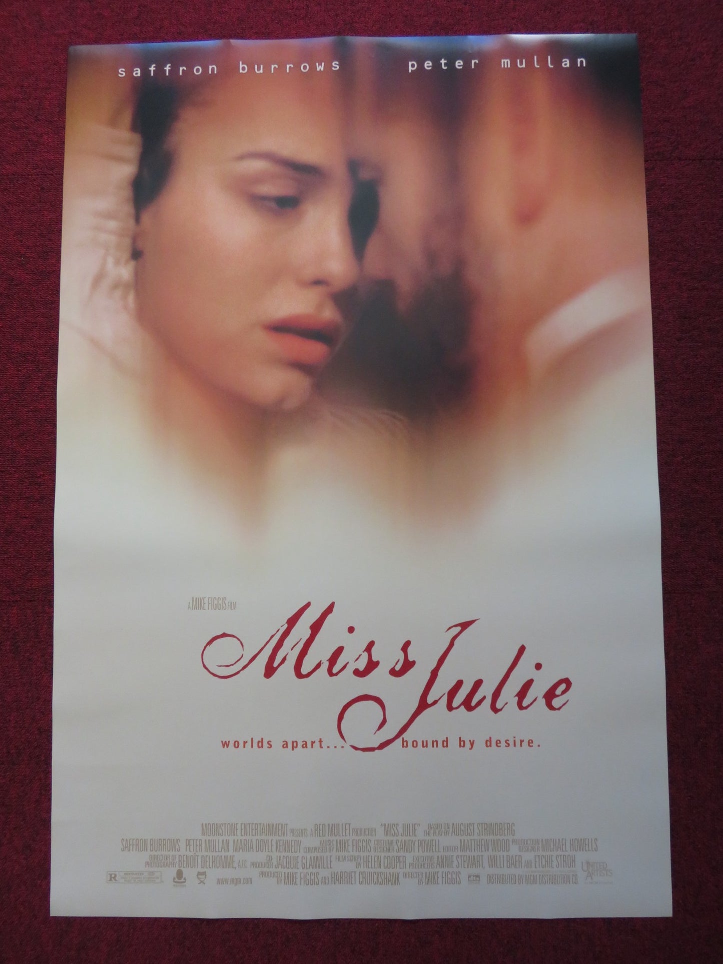 MISS JULIE US ONE SHEET ROLLED POSTER COLIN FARRELL JESSICA CHASTAIN 2014