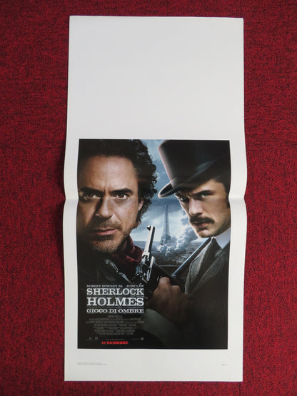 SHERLOCK HOLMES: A GAME OF SHADOWS ITALIAN LOCANDINA POSTER DOWNEY JR. 2011