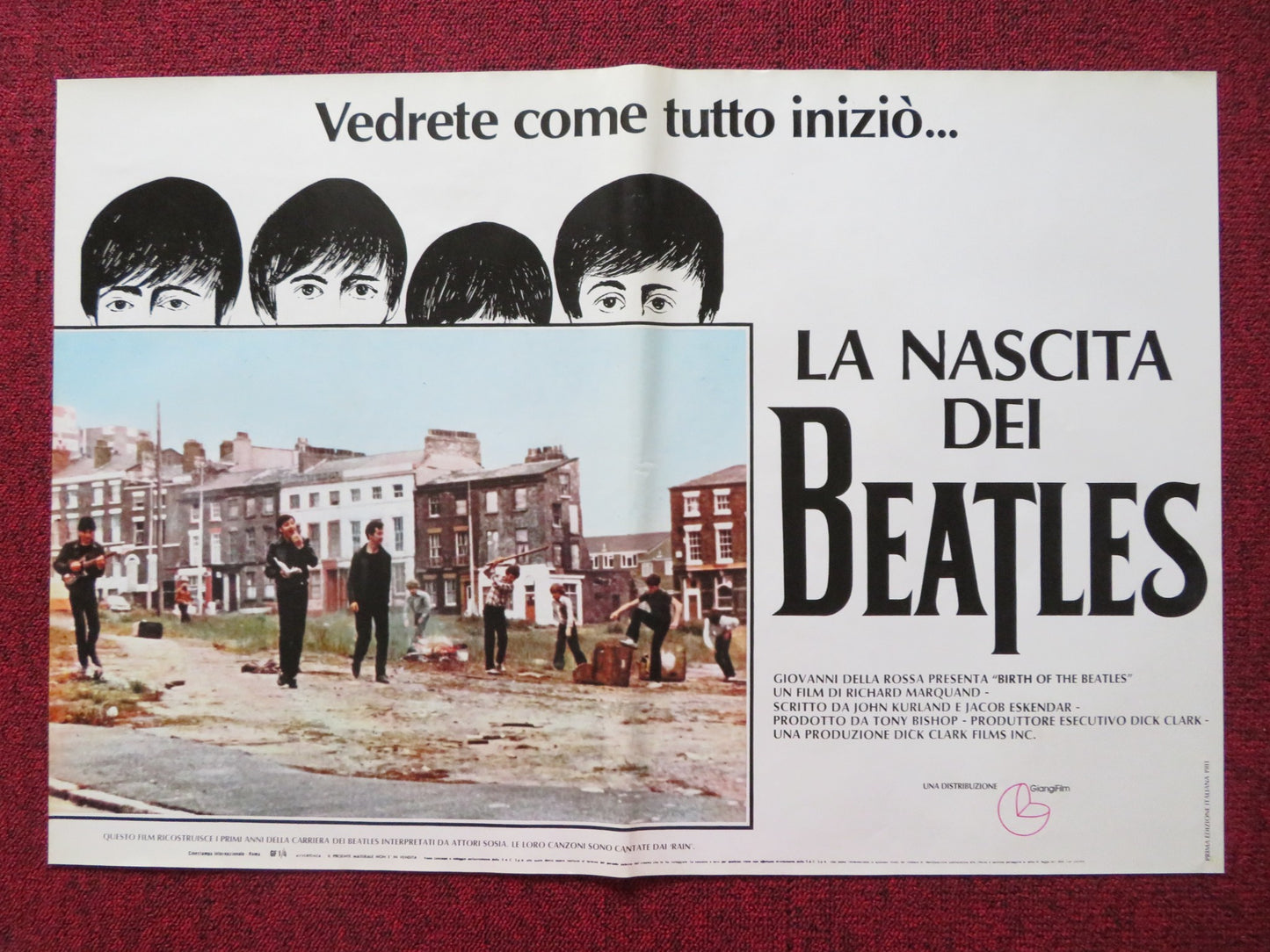 BIRTH OF THE BEATLES - F ITALIAN FOTOBUSTA POSTER STEPHEN MACKENNA ALTMAN 1981