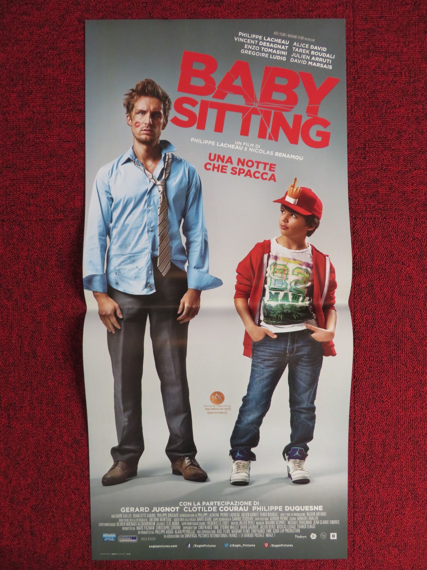 BABYSITTING ITALIAN LOCANDINA POSTER PHILIPPE LACHEAU NICOLAS BENAMOU 2014