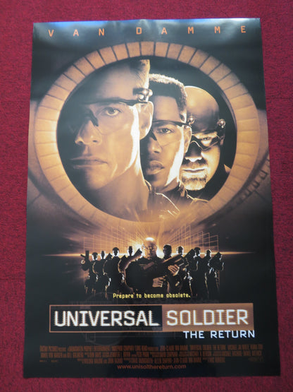 UNIVERSAL SOLDIER: THE RETURN US ONE SHEET ROLLED POSTER J. C. VAN DAMME 1999