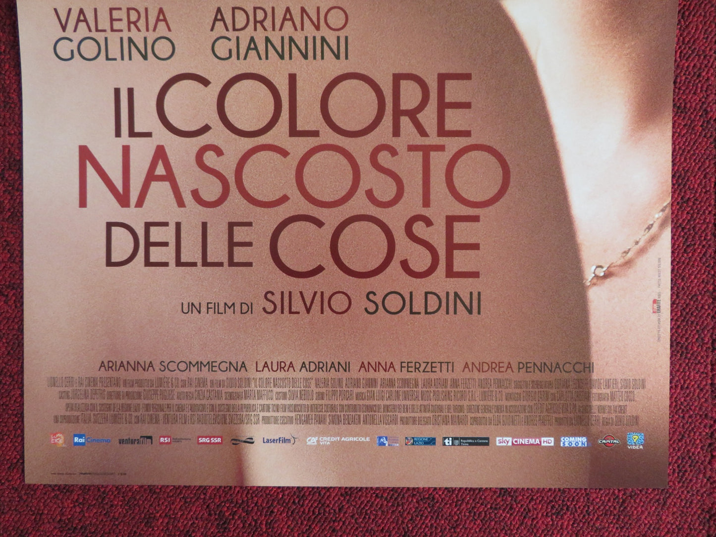 IL COLORE NASCOSTO DELLE COSE ITALIAN LOCANDINA POSTER VALERIA GOLINO 2017