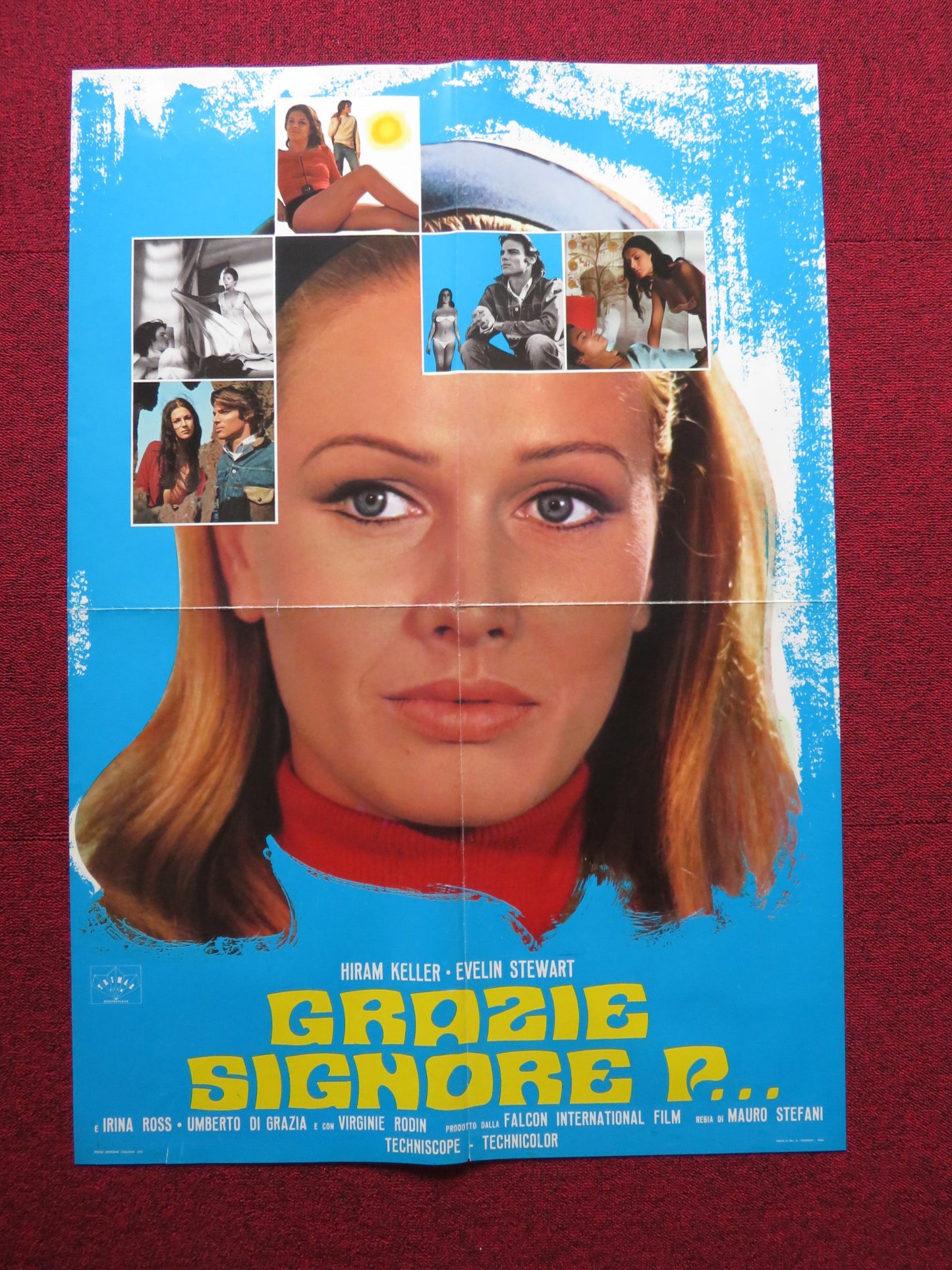 GRAZIE SIGNORE P... ITALIAN FOGLIO POSTER HIRAM KELLER EVELIN STEWART 1972