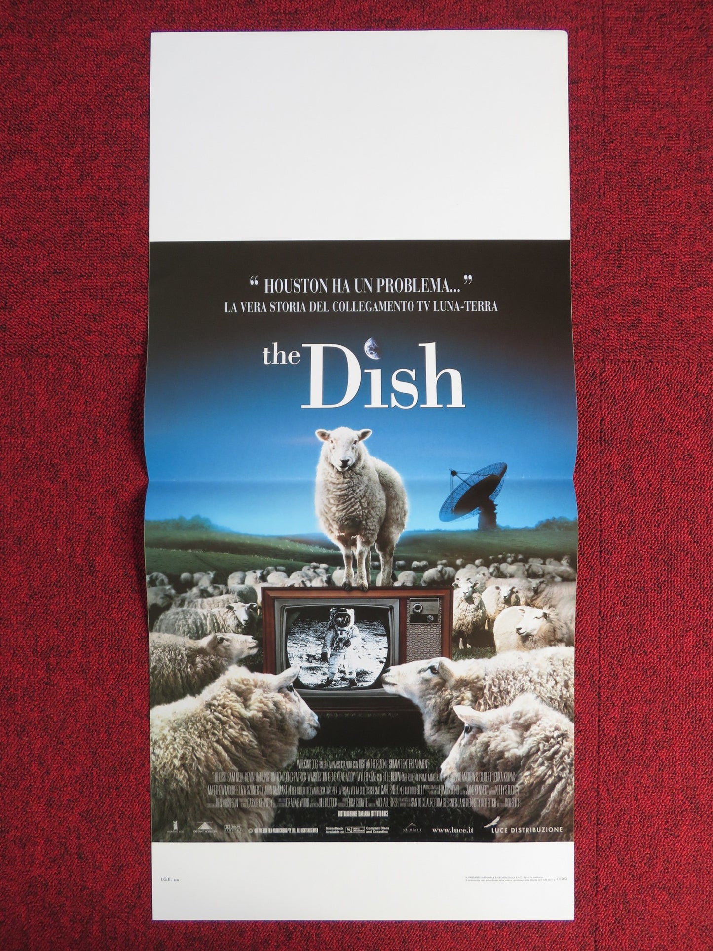 THE DISH ITALIAN LOCANDINA POSTER SAM NEILL BILLY MITCHELL 2000