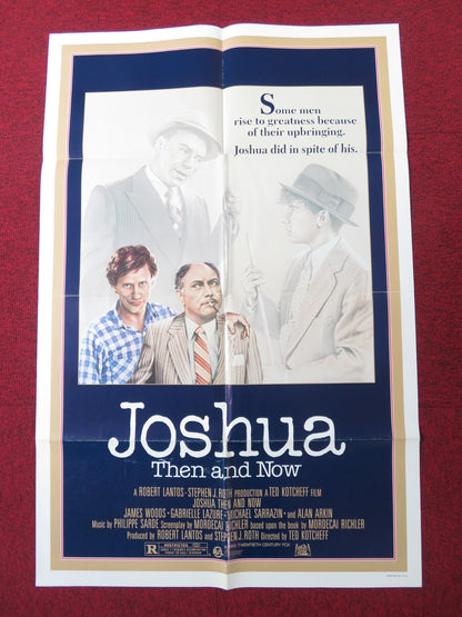 JOSHUA THEN AND NOW FOLDED US ONE SHEET POSTER JAMES WOODS GABRIELLE LAZURE 1985