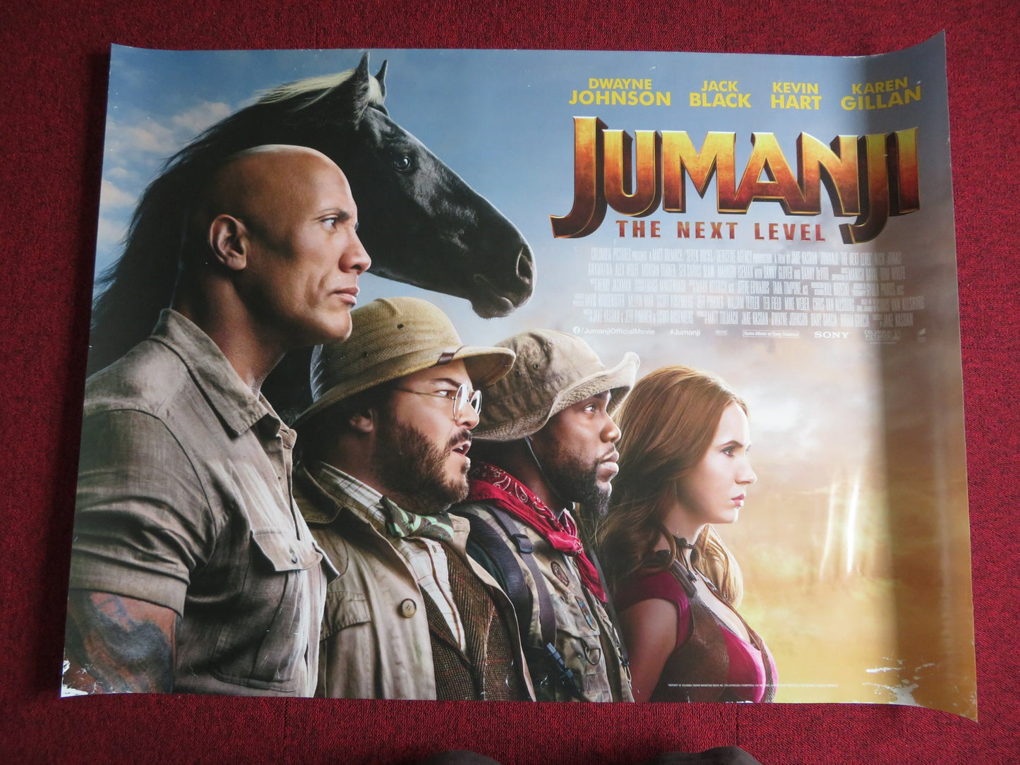 JUMANJI THE NEXT LEVEL UK QUAD (30"x 40") ROLLED POSTER DWAYNE JOHNSON 2019