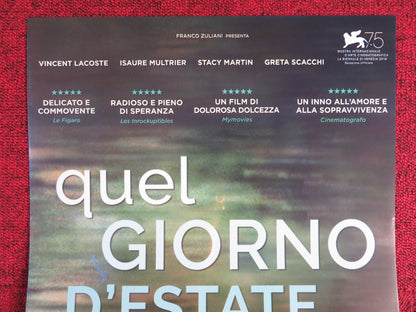 QUEL GIORNO D'ESTATE ITALIAN LOCANDINA POSTER VINCENT LACOSTE I. MULTRIER 2018