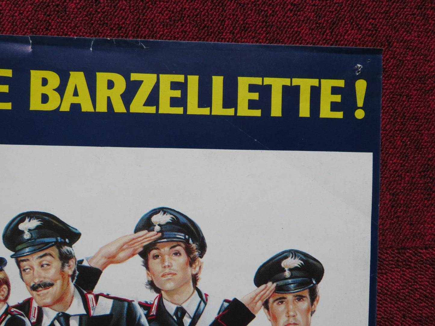 CARABINIERI SI NASCE ITALIAN FOGLIO POSTER SANDRO GHIANI DIEGO CAPPUCCIO 1985