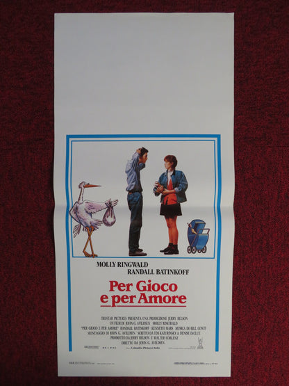 PER GIOCO E PER AMORE ITALIAN LOCANDINA POSTER MOLLY RINGWALD R. BATINKOFF 1988