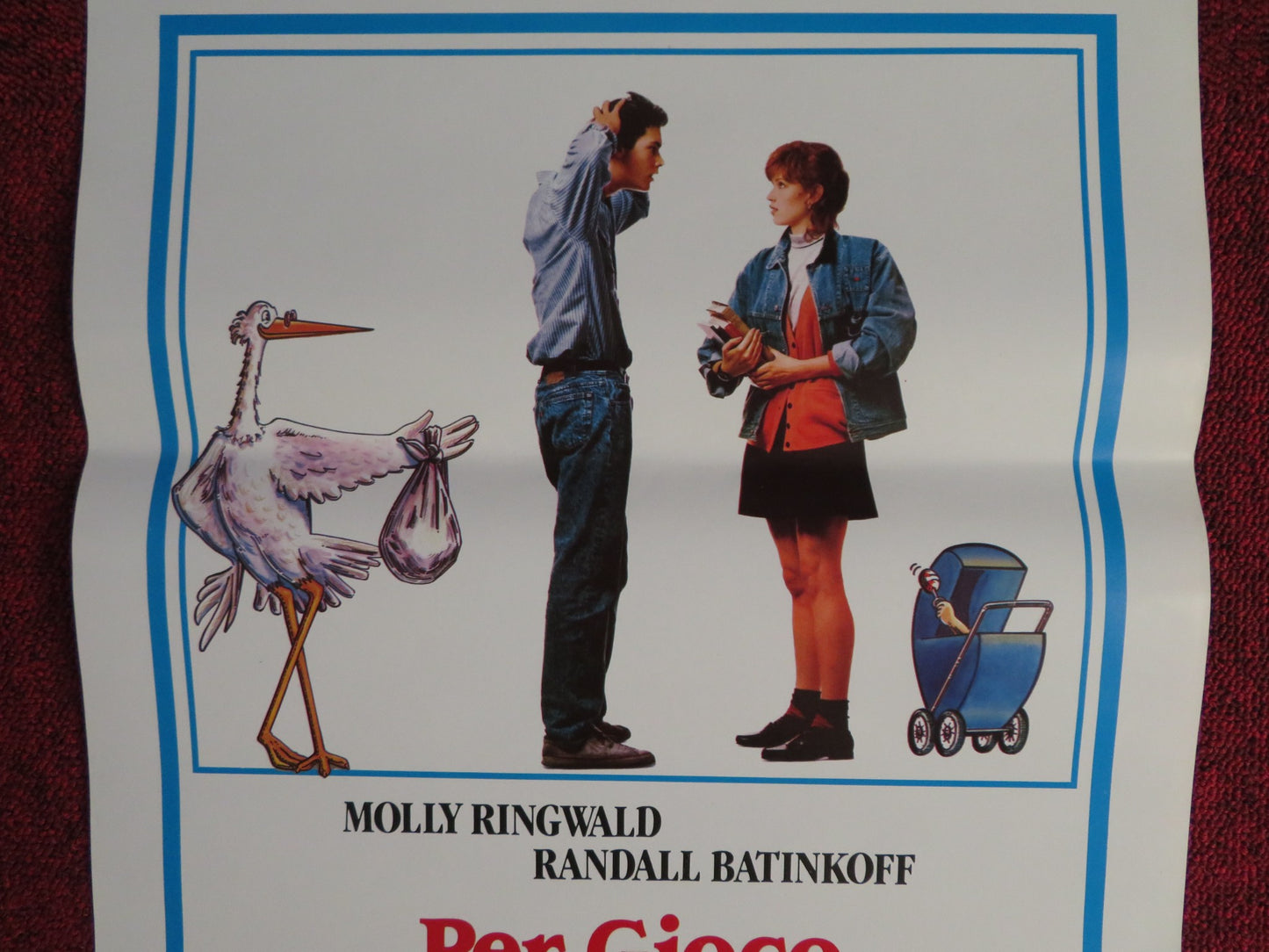 PER GIOCO E PER AMORE ITALIAN LOCANDINA POSTER MOLLY RINGWALD R. BATINKOFF 1988