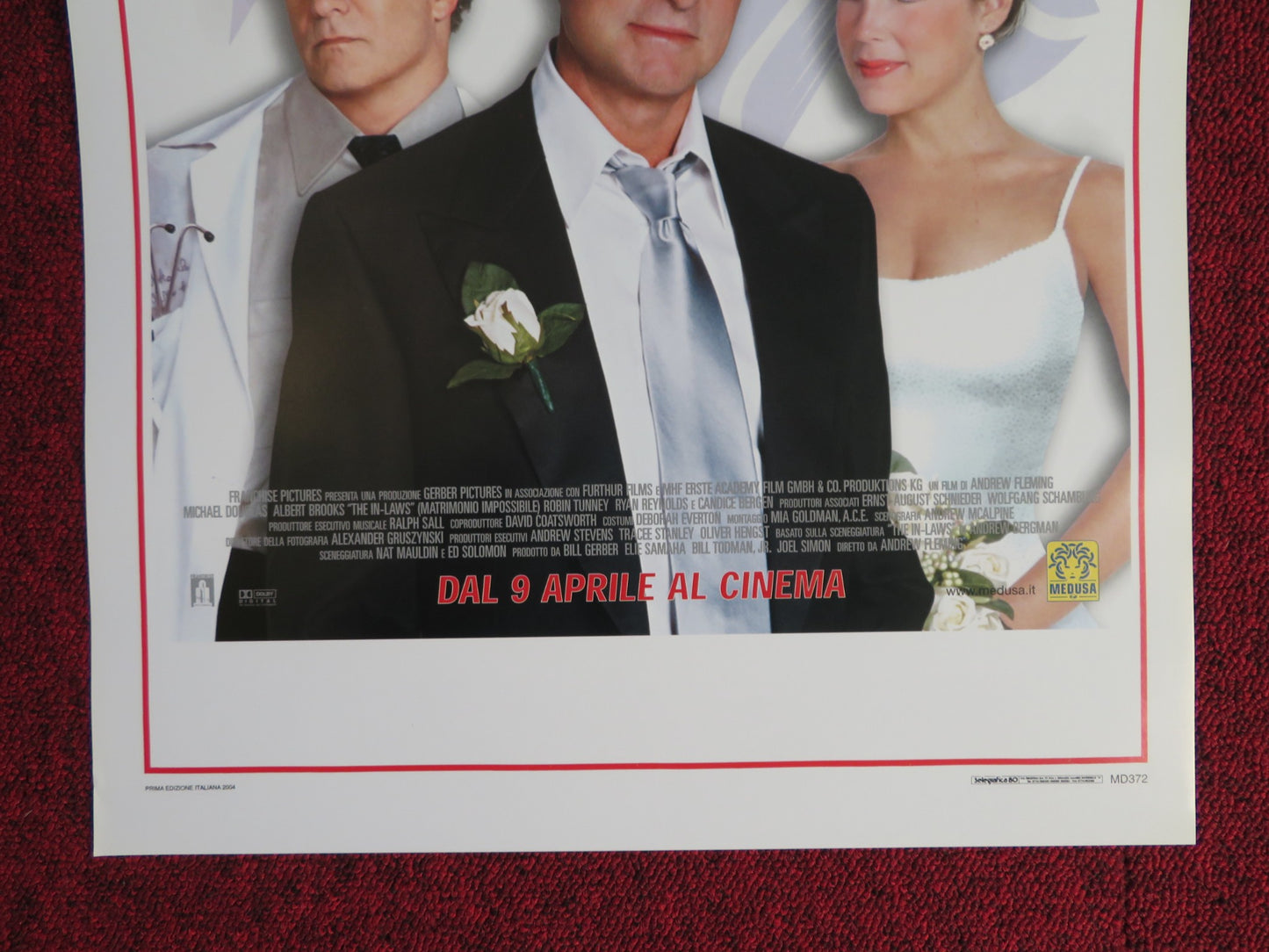 THE IN-LAWS ITALIAN LOCANDINA POSTER MICHAEL DOUGLAS ALBERT BROOKS 2003