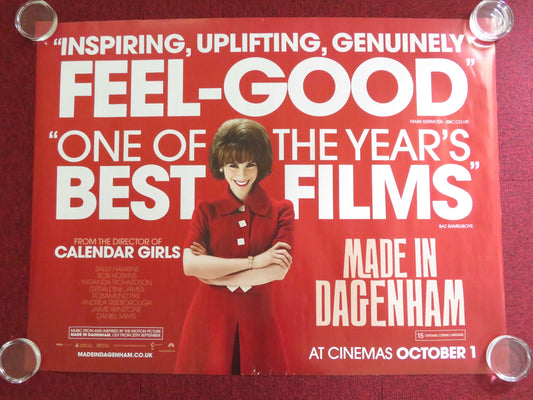 MADE IN DAGENHAM UK QUAD (30"x 40") ROLLED POSTER SALLY HAWKINS J. WINSTONE 2010