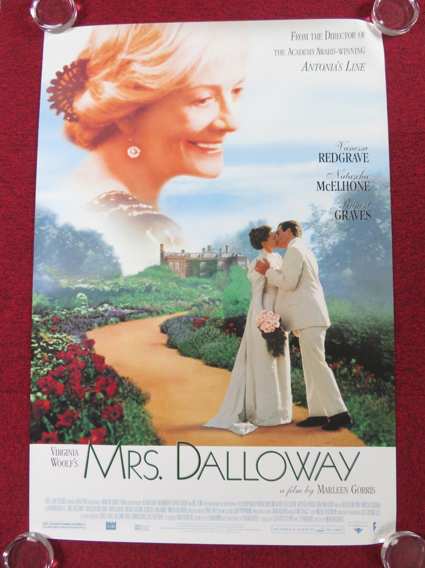 MRS. DALLOWAY US ONE SHEET ROLLED POSTER VANESSA REDGRAVE NATASCHA MCELHONE 1997