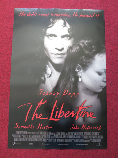 THE LIBERTINE US ONE SHEET ROLLED POSTER JOHNNY DEPP 2004