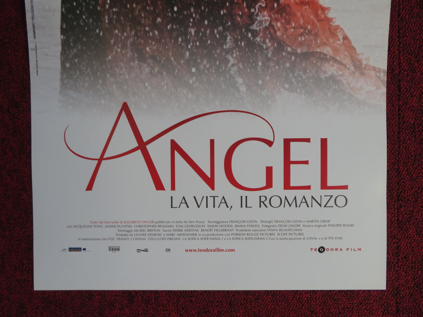 ANGEL LA VITA IL ROMANZA ITALIAN LOCANDINA POSTER SAM NEILL M. FASSBENDER 2007