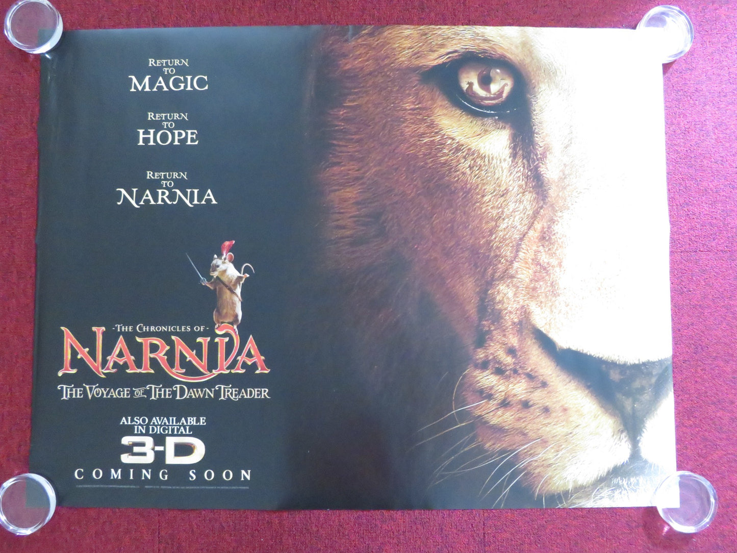 THE CHRONICLES OF NARNIA: THE VOYAGE OF.. UK QUAD (30"x 40") ROLLED POSTER 2010