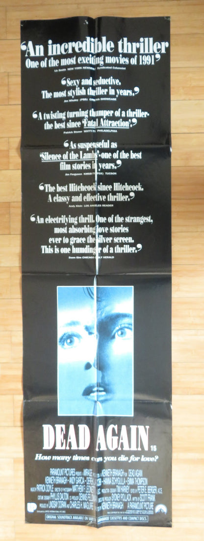 DEAD AGAIN DOOR PANEL POSTER KENNETH BRANAGH 1991