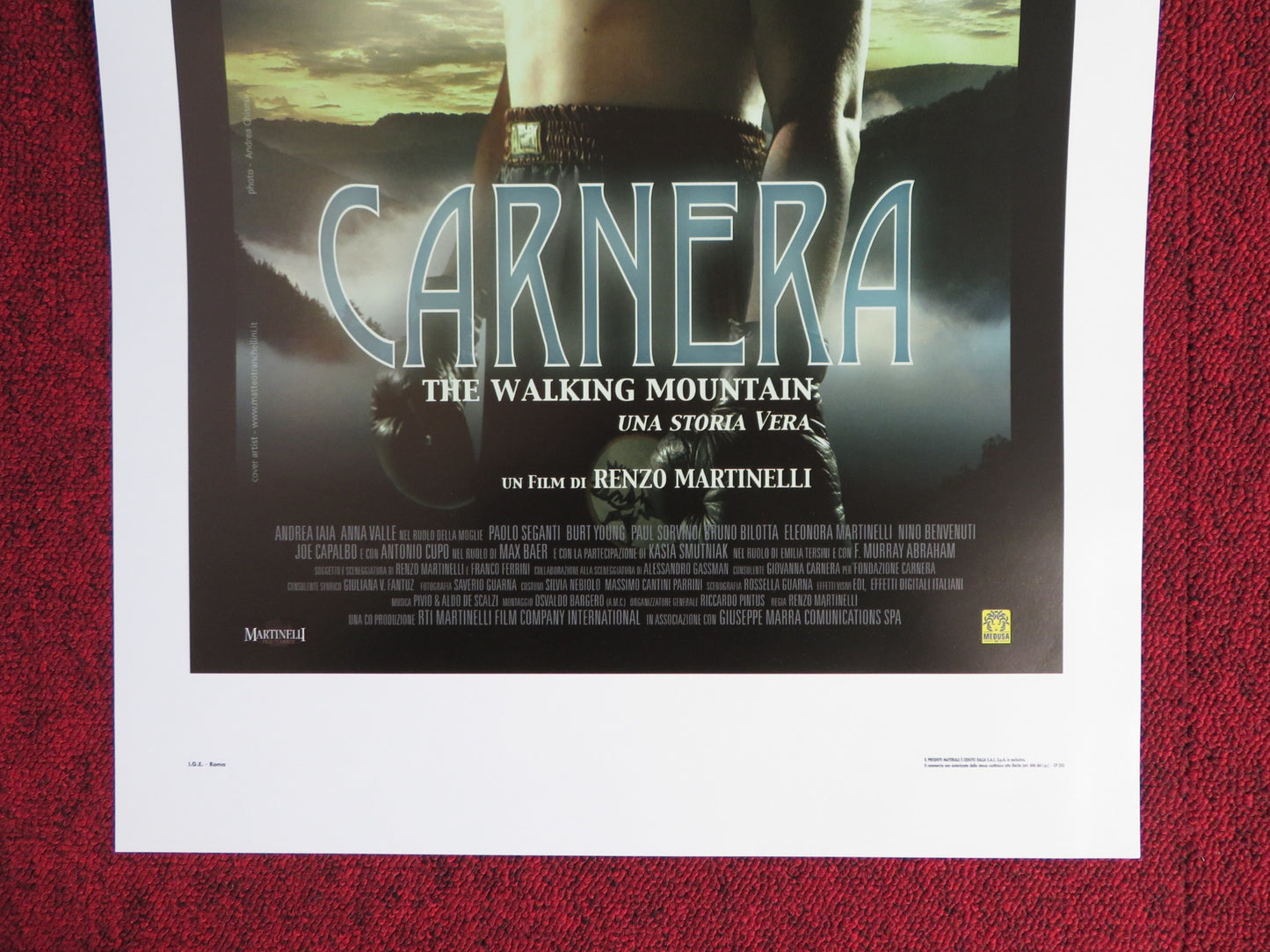 CARNERA: THE WALKING MOUNTAIN ITALIAN LOCANDINA POSTER ANDREA LAIA A. VALLE 2008