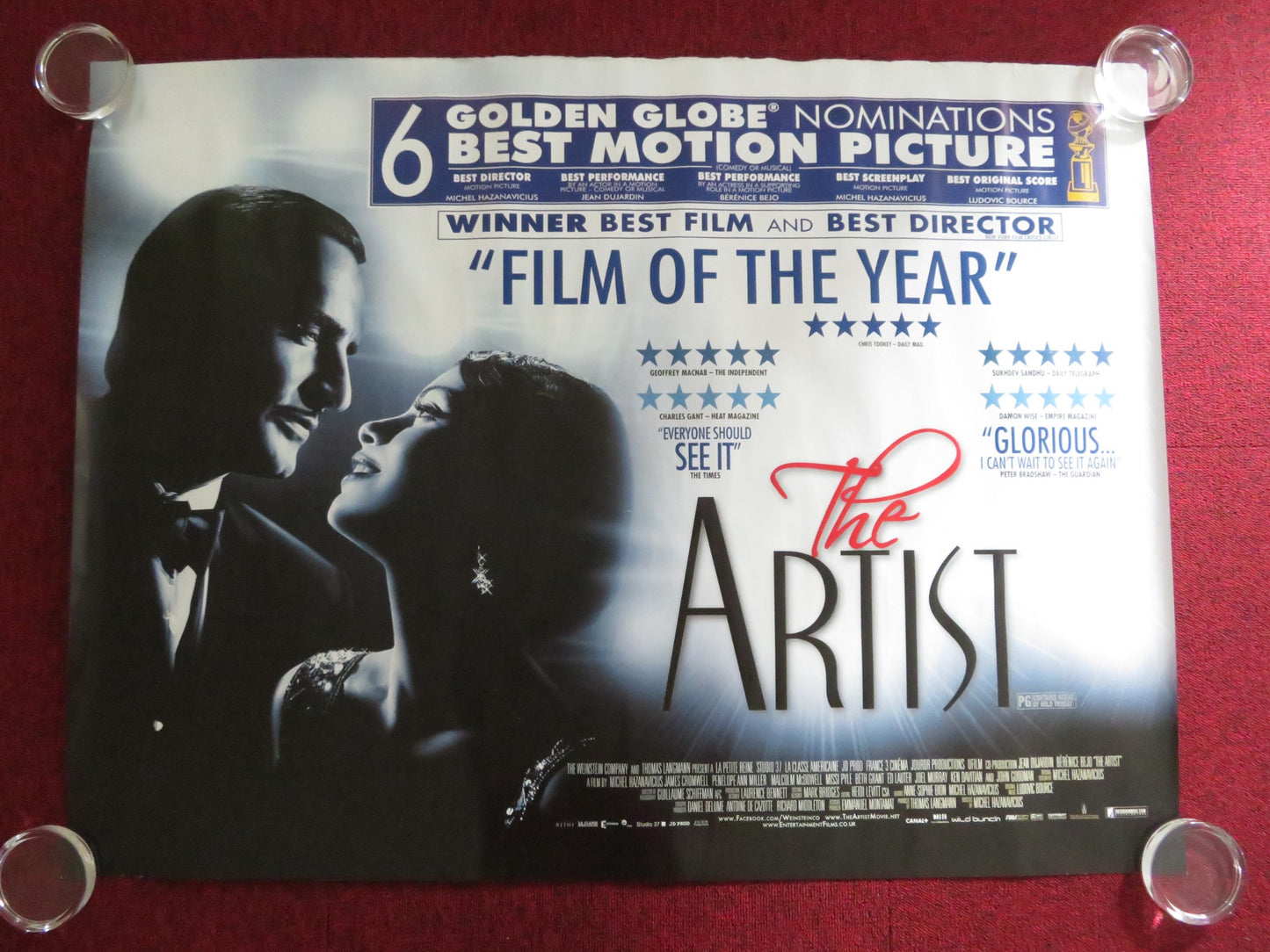 THE ARTIST UK QUAD (30"x 40") ROLLED POSTER JOHN GOODMAN PENELOPE A. MLLLER 2011