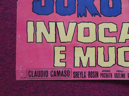 JOKO INVOCA DIO E MUORI ITALIAN FOGLIO POSTER RICHARD HARRISON CAMASO 1968