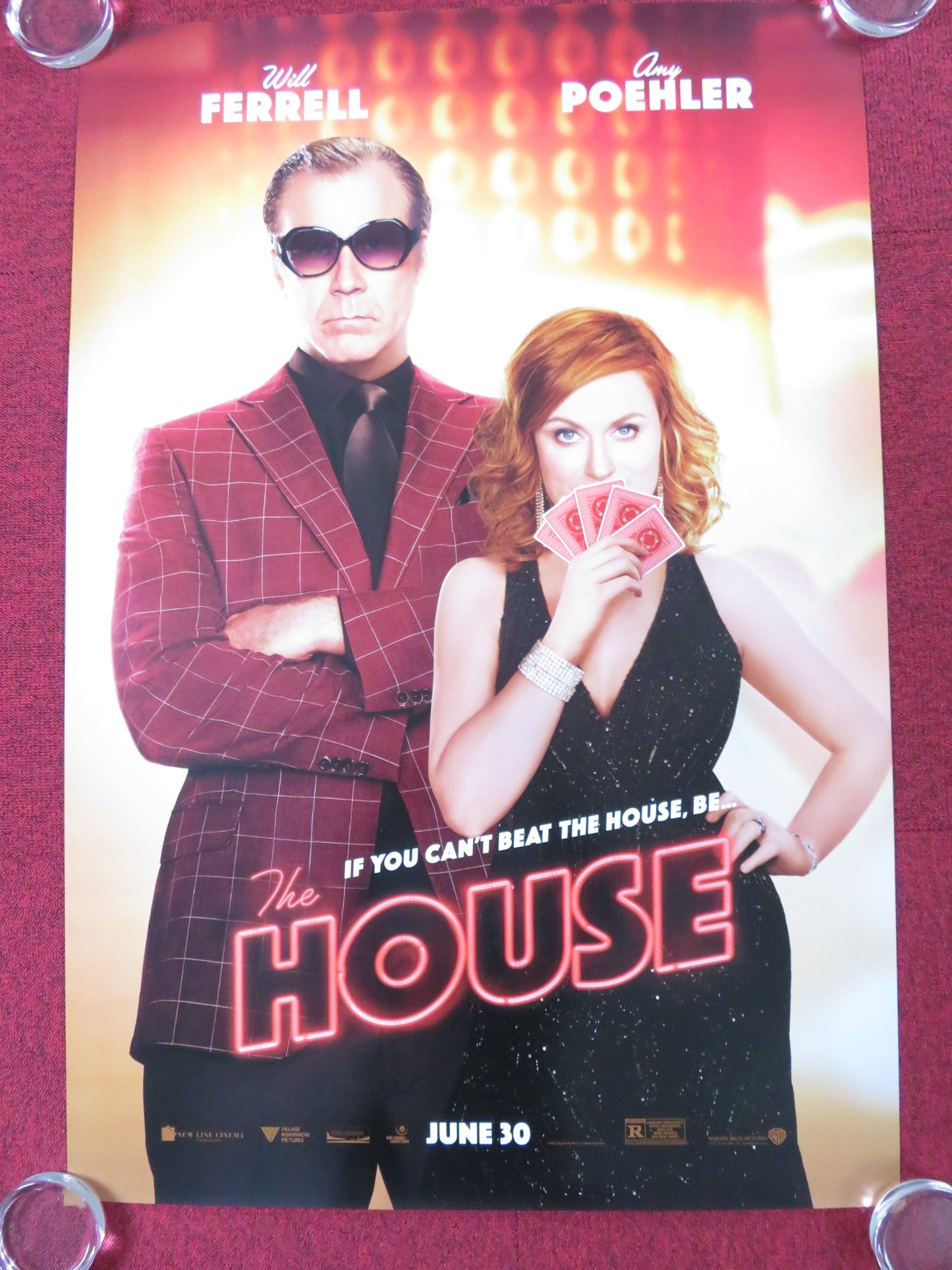 THE HOUSE US ONE SHEET ROLLED POSTER WILL FERRELL AMY POEHLER 2017