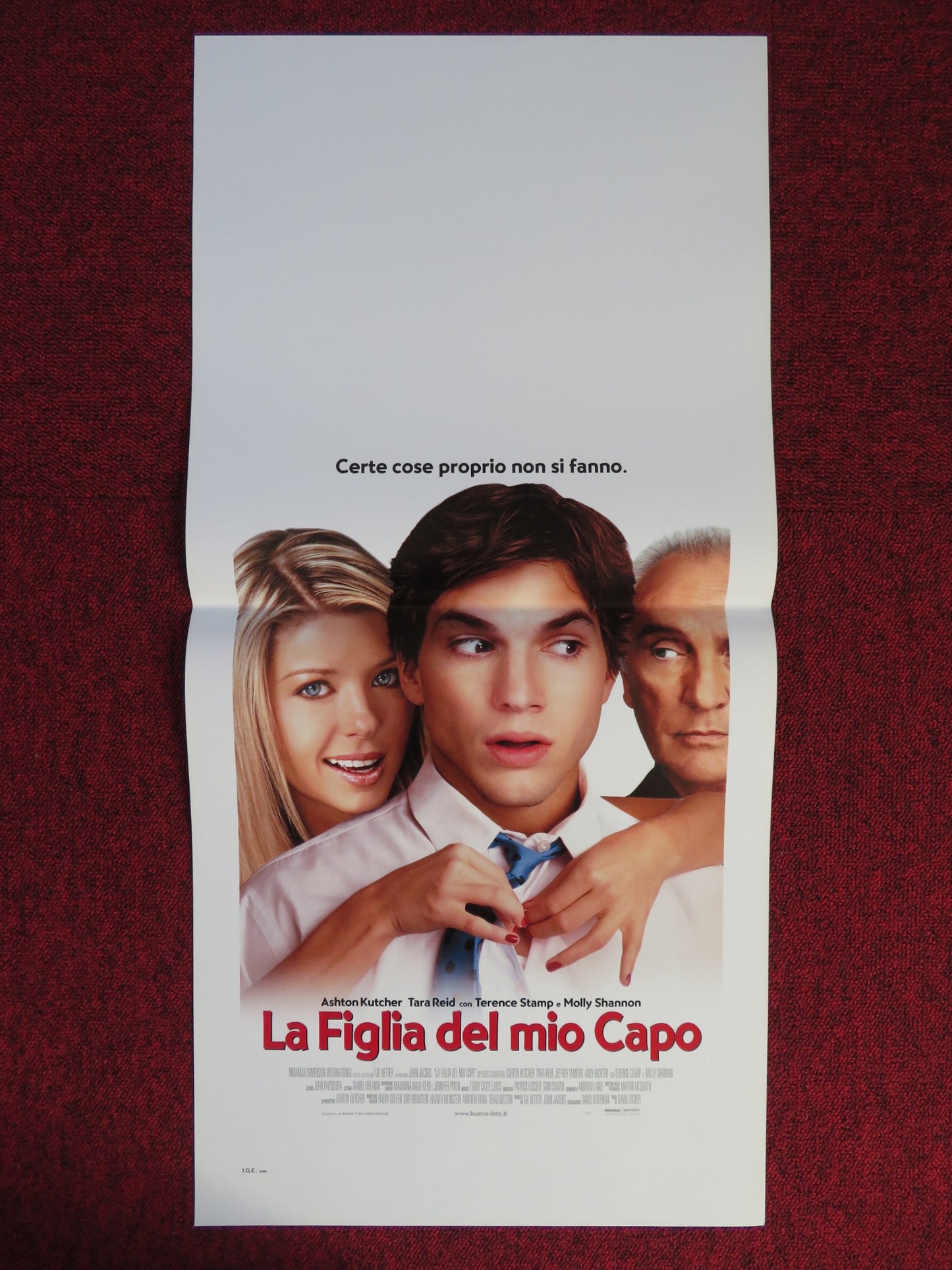 MY BOSS'S DAUGHTER ITALIAN LOCANDINA POSTER ASHTON KUTCHER TARA REID 2003