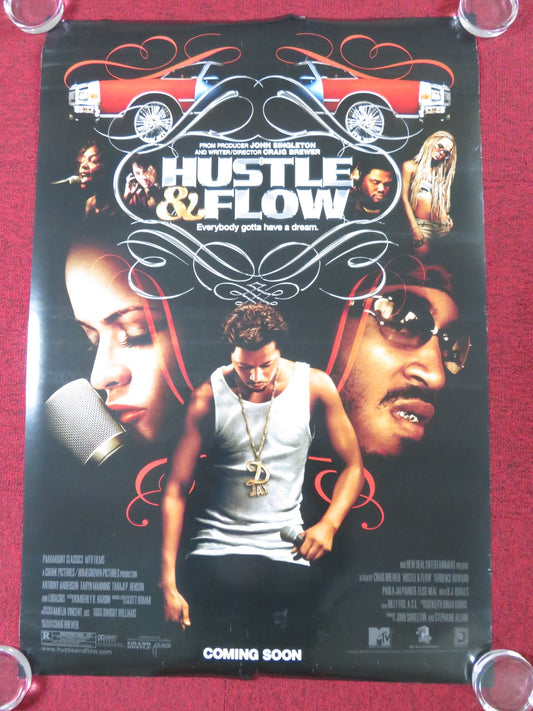 HUSTLE & FLOW US ONE SHEET ROLLED POSTER TERRENCE HOWARD ANTHONY ANDERSON 2005