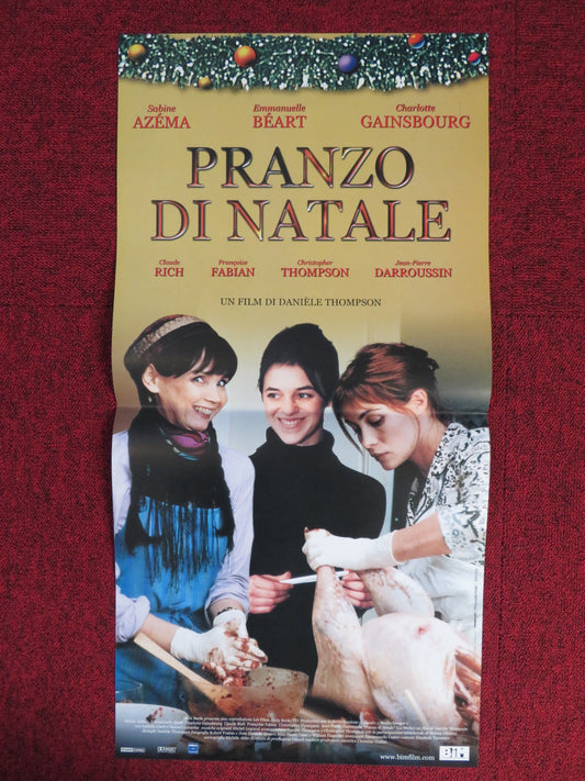 PRANZO DI NATALE ITALIAN LOCANDINA POSTER SABINE AZEMA EMMANUELLE BEART 1999