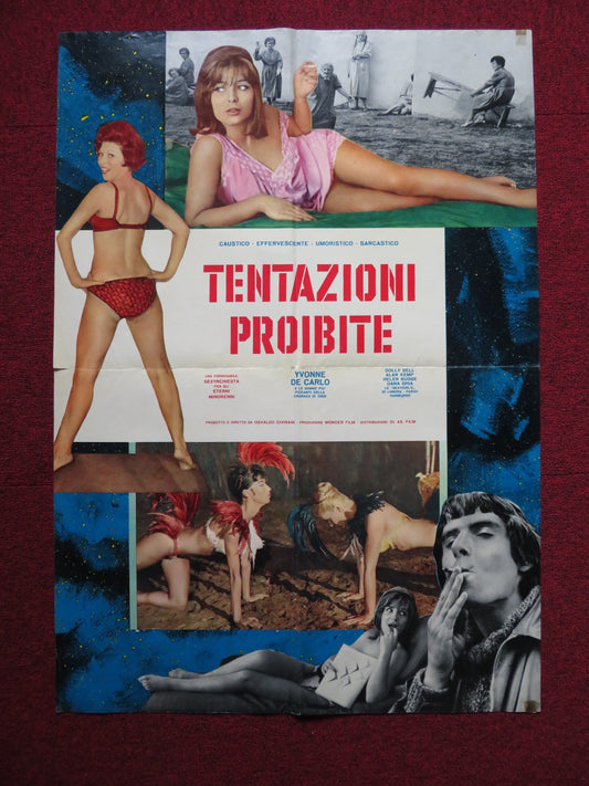 TENTAZIONI PROIBITE ITALIAN FOGLIO POSTER NELLA ASARO BRIGGITE BARDOT 1965