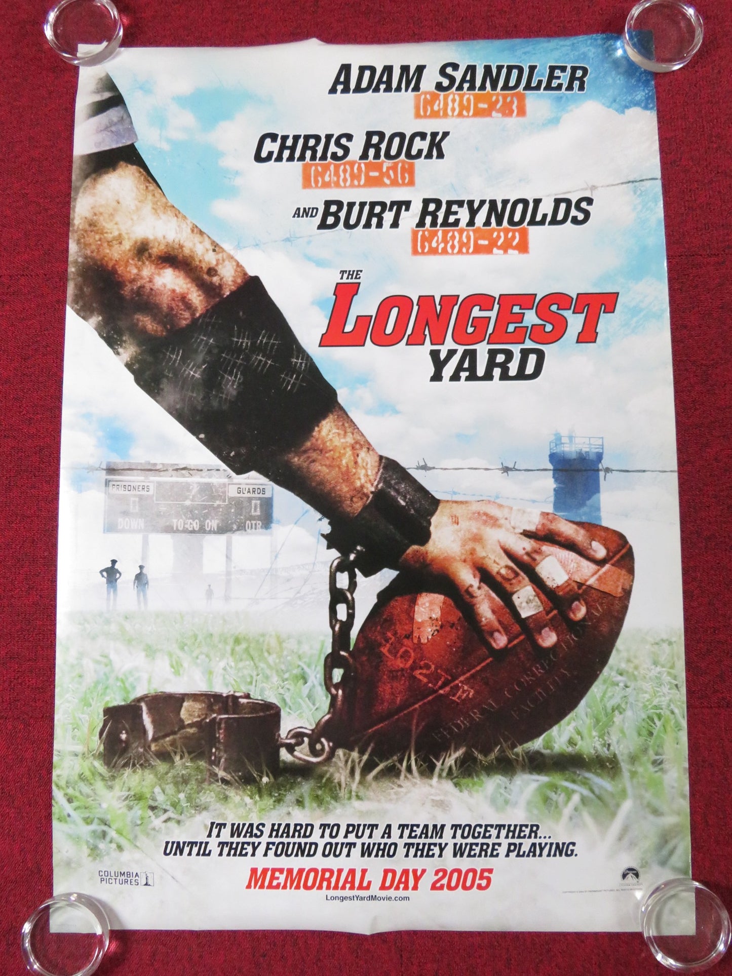 THE LONGEST YARD US ONE SHEET ROLLED POSTER ADAM SANDLER CHRIS ROCK 2005