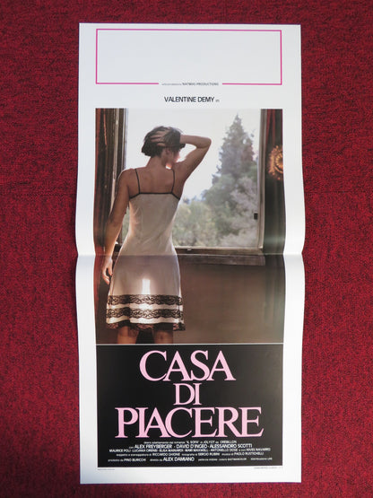 CASA DI PIACERE ITALIAN LOCANDINA POSTER VALENTINE DEMY A. FREYBERGER 1989